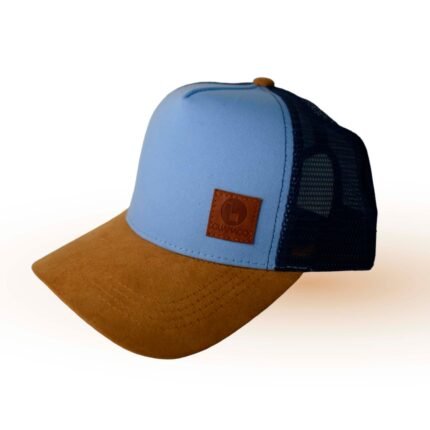 GORRA TRUCKER PREMIUM | AZUL Y MARRON